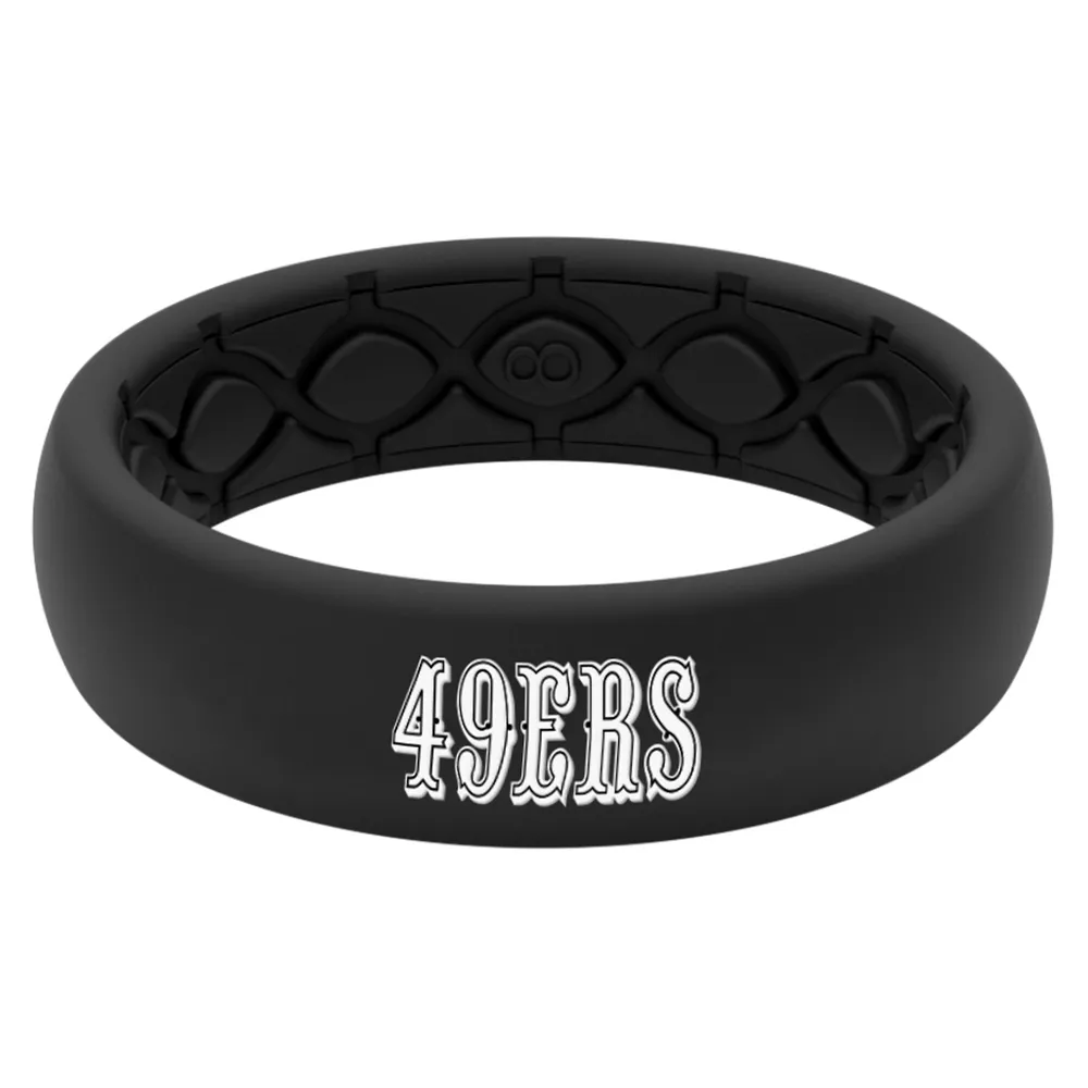 Groove Life NFL Denver Broncos Black Ring, Size 14 - Silicone