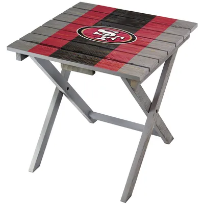 San Francisco 49ers Imperial Folding Adirondack Table - Gray
