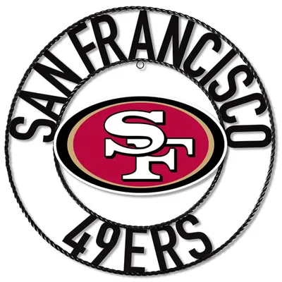 San Francisco 49ers Imperial 24'' Wrought Iron Wall Art