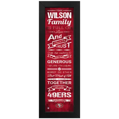 San Francisco 49ers NFL Personalized Locker Room Print