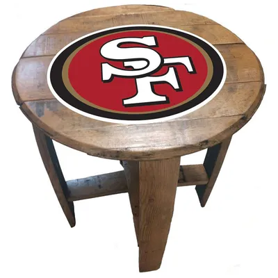 San Francisco 49ers Imperial Oak Barrel Table