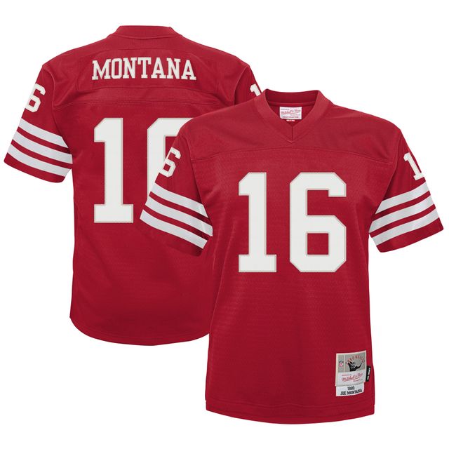 Maillot Mitchell & Ness Joe Montana Scarlet San Francisco 49ers 1990 Retraité Legacy Jersey