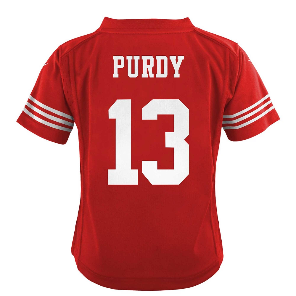 Maillot de jeu Nike Brock Purdy Scarlet San Francisco 49ers Team Player pour bébé