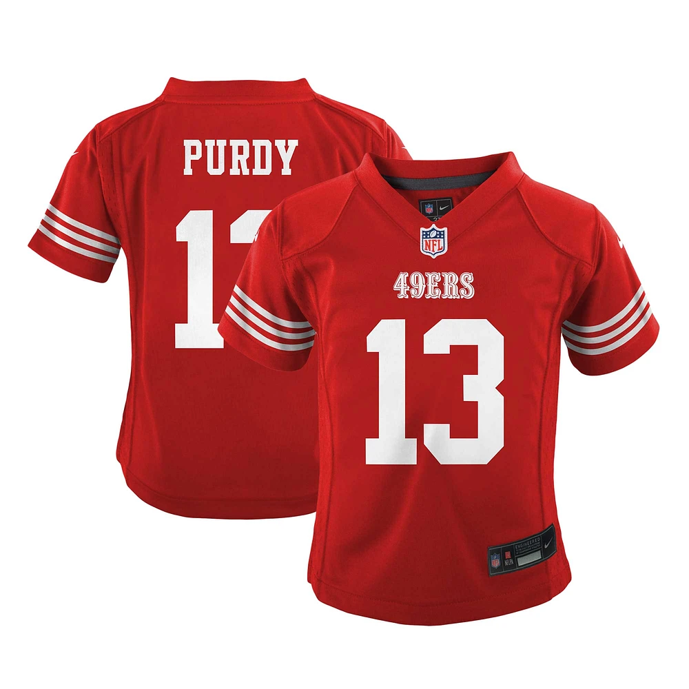 Maillot de jeu Nike Brock Purdy Scarlet San Francisco 49ers Team Player pour bébé