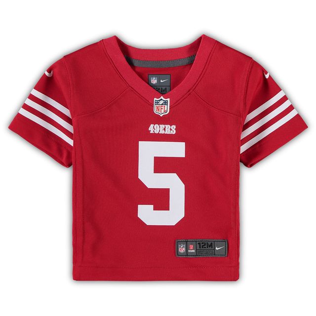 Maillot de jeu joueur Nike Trey Lance Scarlet San Francisco 49ers pour bébé