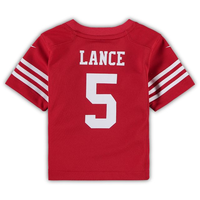 Maillot de jeu joueur Nike Trey Lance Scarlet San Francisco 49ers pour bébé