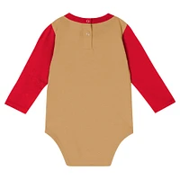 Ensemble body à manches longues et pantalon Scarlet San Francisco 49ers Double Up pour bébé