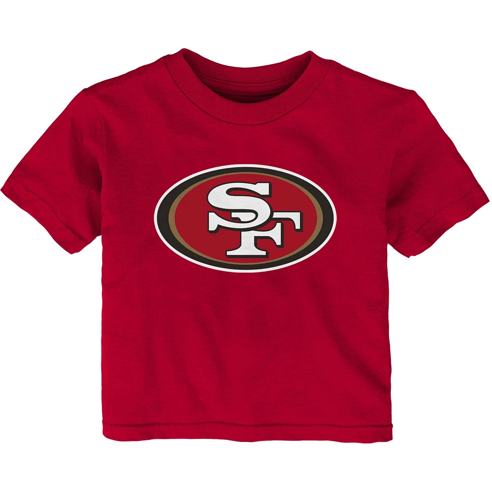 T-shirt à logo primaire Scarlet San Francisco 49ers pour bébé