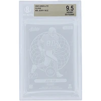 Jerry Rice San Francisco 49ers 2023 Panini Absolute Glass #G-JR #1/1 BGS Authenticated 9.5 Card