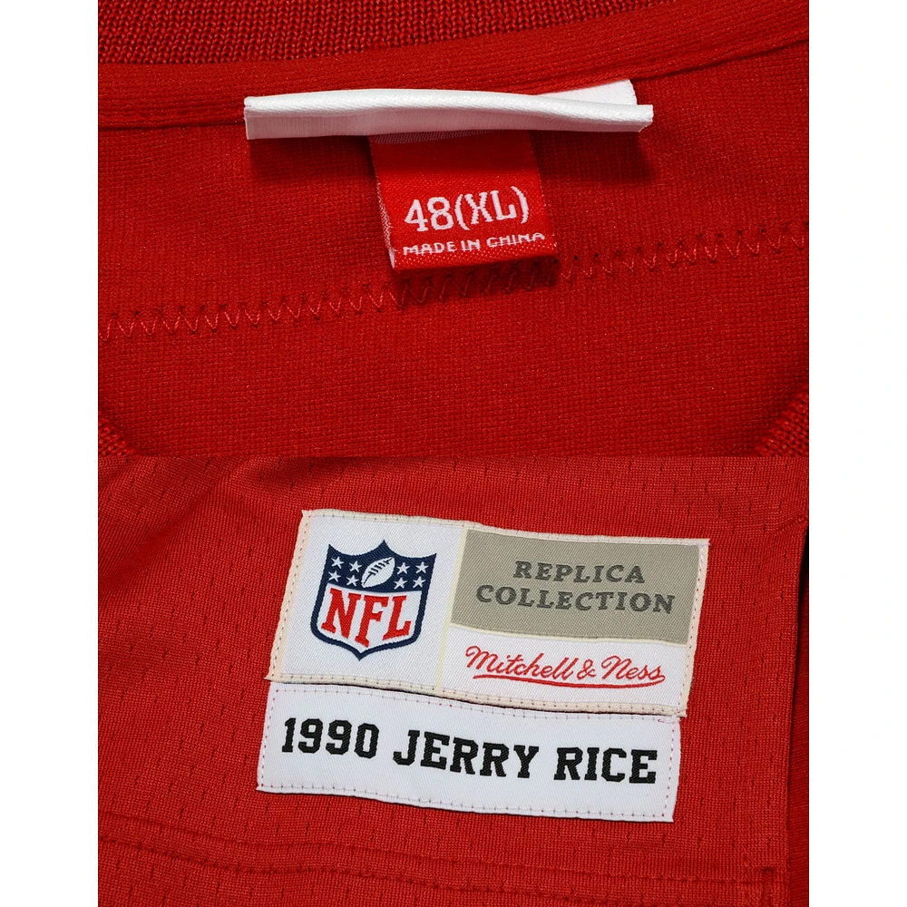 Jerry Rice San Francisco 49ers Autographed Mitchell and Ness Red Replica Jersey
