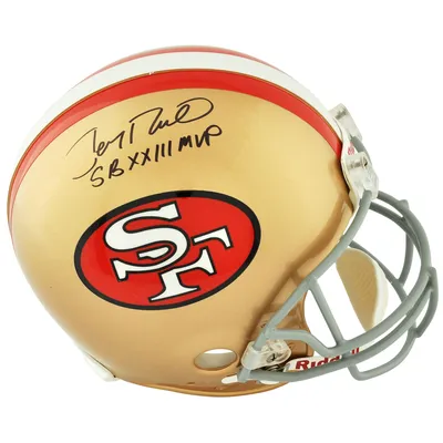 Joe Montana San Francisco 49ers Autographed Red Mitchell & Ness Replica  Jersey with SB XVI XIX XXIV MVP Inscription