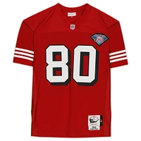 Jerry Rice San Francisco 49ers Autographed Red Mitchell & Ness Authentic Jersey with "HOF 2010" Inscription