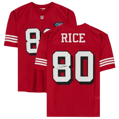 Men's Mitchell & Ness Jerry Rice Scarlet San Francisco 49ers 1994 Authentic Throwback  Jersey