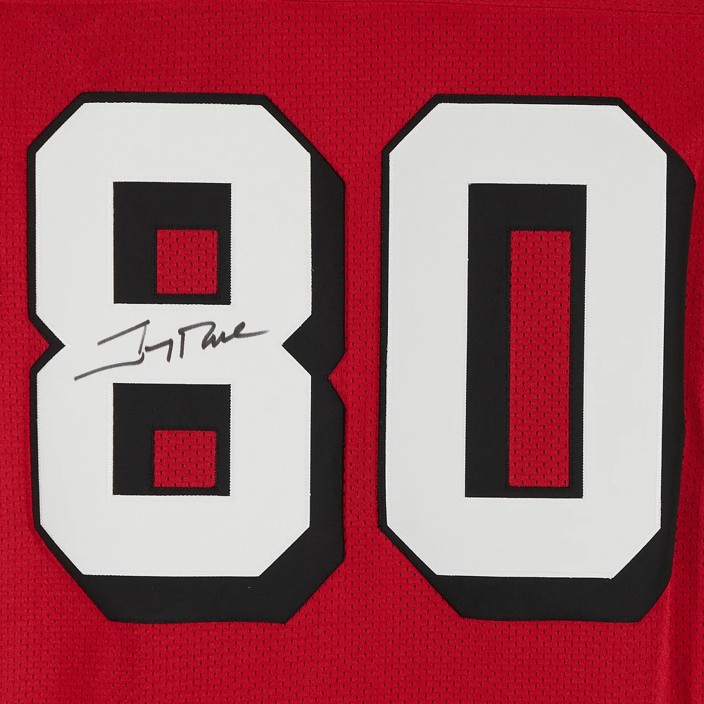 Jerry Rice San Francisco 49ers Autographed Red Mitchell & Ness Authentic Jersey