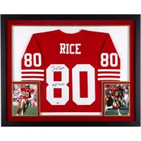 Jerry Rice Autographed Framed 49ers Jersey