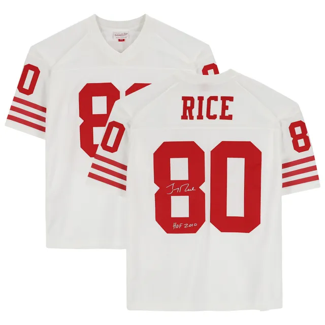Men's Mitchell & Ness Jerry Rice White San Francisco 49ers 1994 Authentic  Throwback Retired Player Jersey 