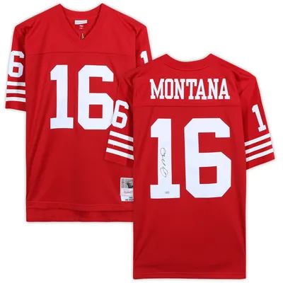 Joe Montana Kansas City Chiefs Autographed Red Replica Mitchell & Ness  Jersey