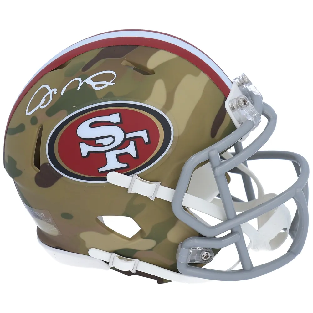Lids Joe Montana San Francisco 49ers Fanatics Authentic Autographed Riddell  Camo Alternate Speed Mini Helmet
