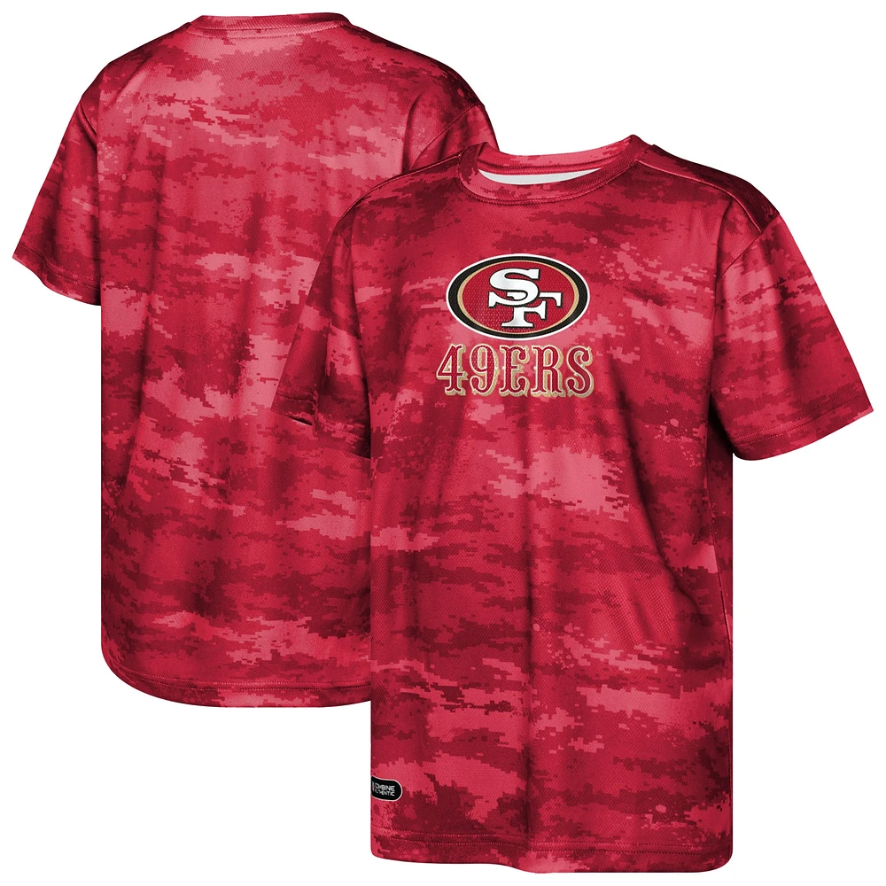 T-shirt de mêlée pour jeunes des 49ers San Francisco Scarlet