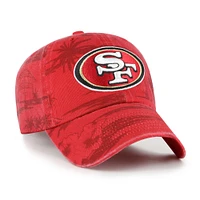 Men's '47  Scarlet San Francisco 49ers Fiji Clean Up Adjustable Hat