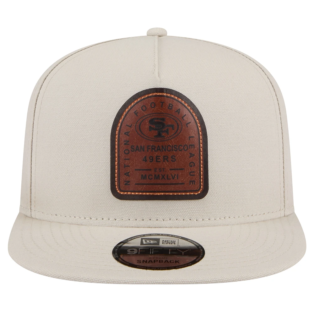 Men's New Era  Stone San Francisco 49ers Premier 9FIFTY Snapback Hat