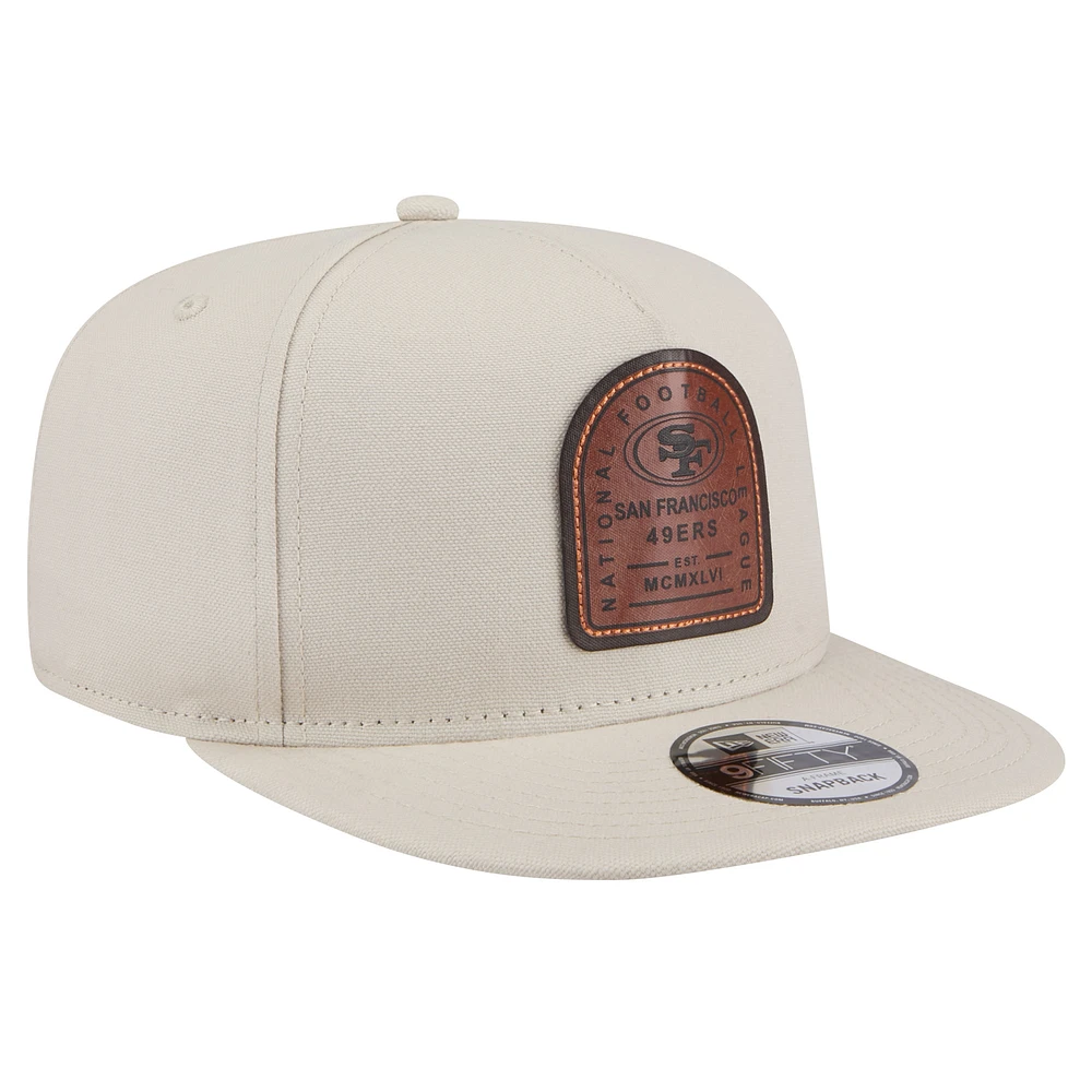 Men's New Era  Stone San Francisco 49ers Premier 9FIFTY Snapback Hat
