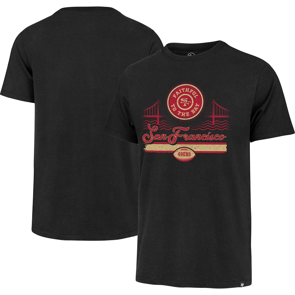 T-shirt pour homme '47 noir San Francisco 49ers Faithful to the Bay Regional Franklin