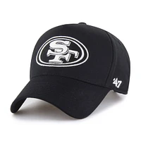 Men's '47 Black San Francisco 49ers Foundation Offside Adjustable Hat