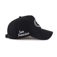 Men's '47 Black San Francisco 49ers Foundation Offside Adjustable Hat