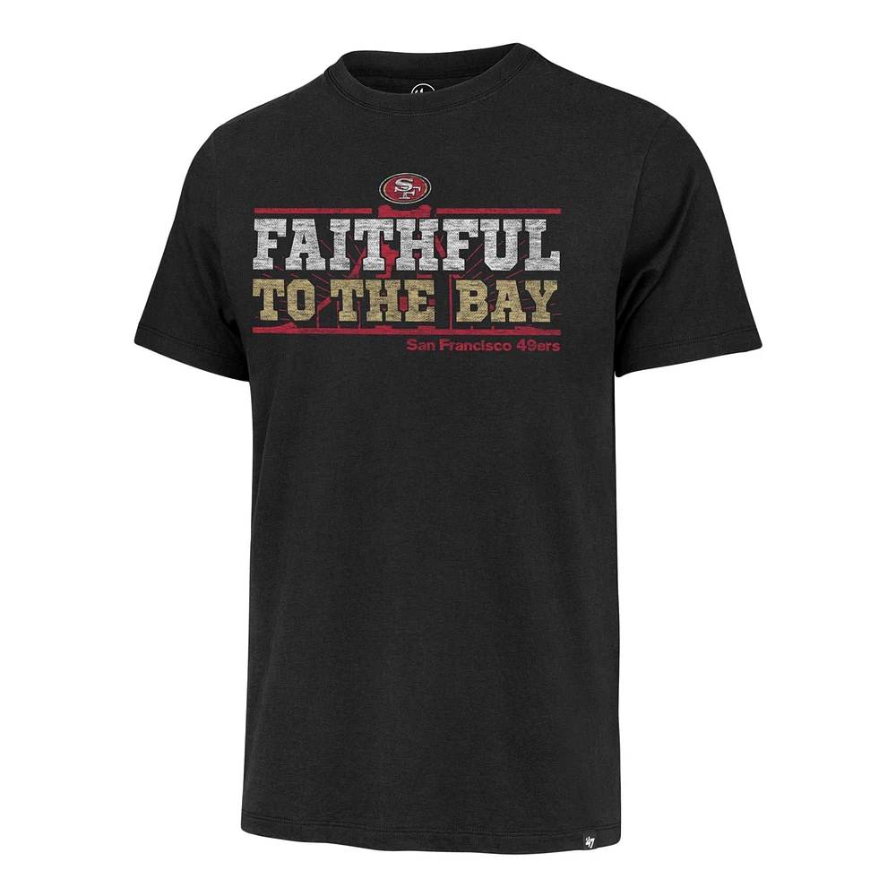 T-shirt Franklin régional '47 noir des 49ers de San Francisco pour hommes