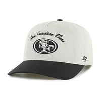 Casquette ajustable Safe Bet Stable Hitch pour homme, couleur crème/noir, des 49ers de San Francisco, modèle 47
