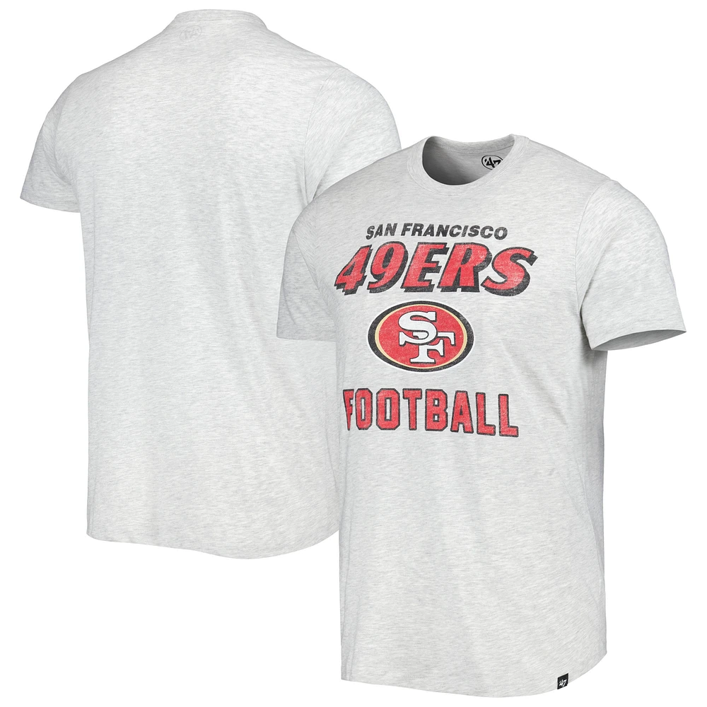 T-shirt léger pour homme '47 gris chiné San Francisco 49ers Dozer Franklin