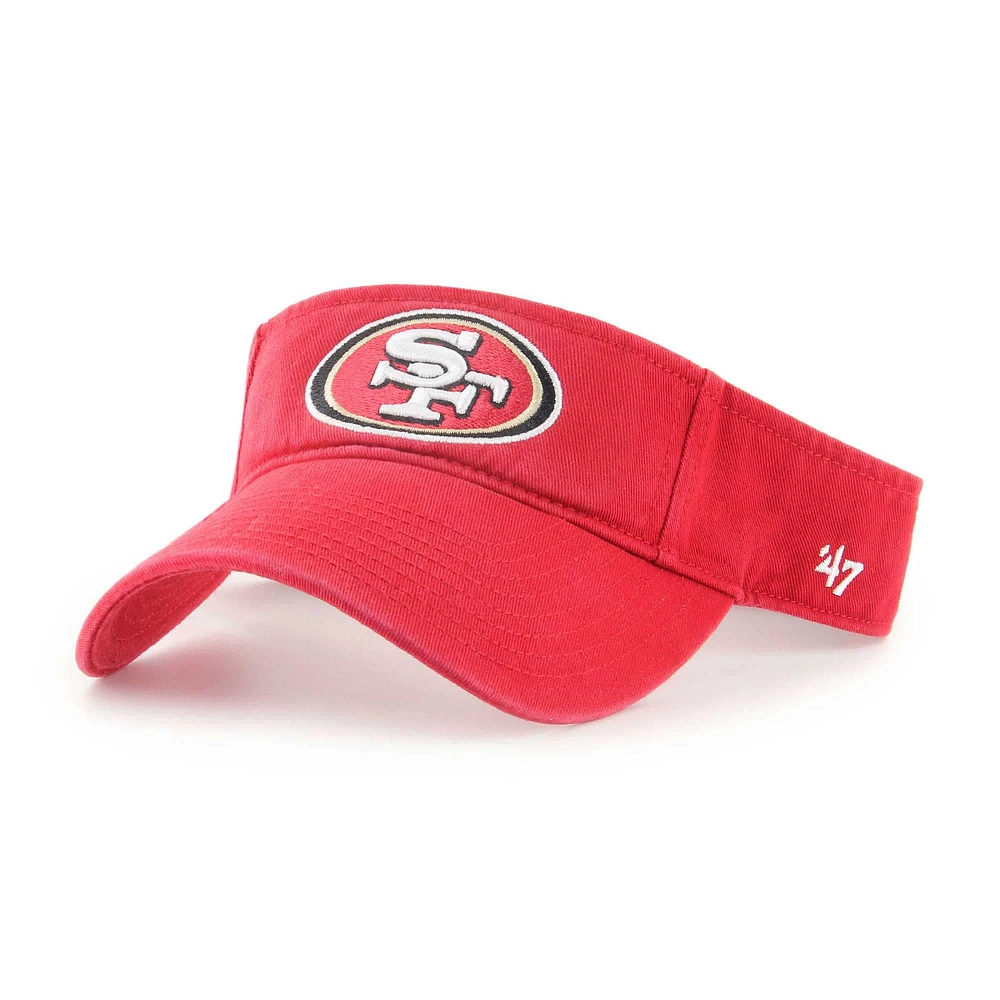 Men's '47 Scarlet San Francisco 49ers Clean Up Visor