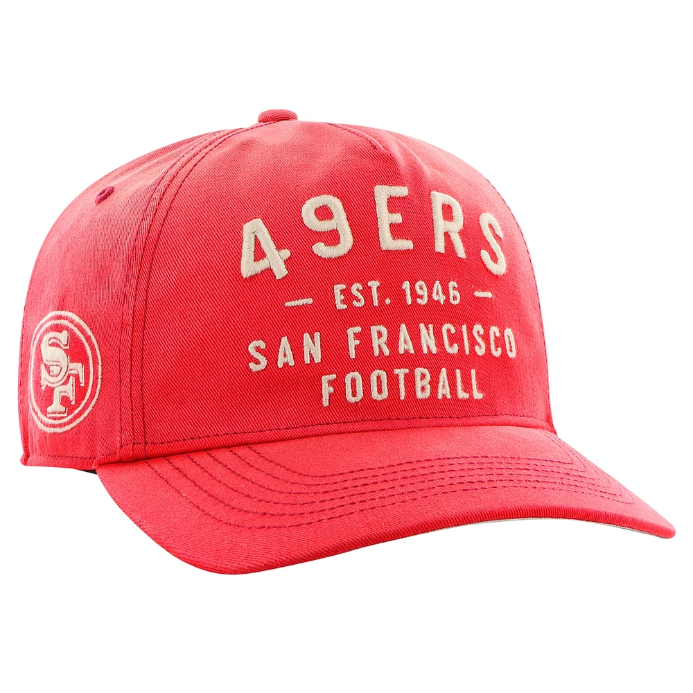 Casquette ajustable Dusted Laramie Hitch Scarlet 47 pour homme des 49ers de San Francisco