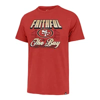 Men's '47 Scarlet San Francisco 49ers Faithful to the Bay Regional Franklin T-Shirt