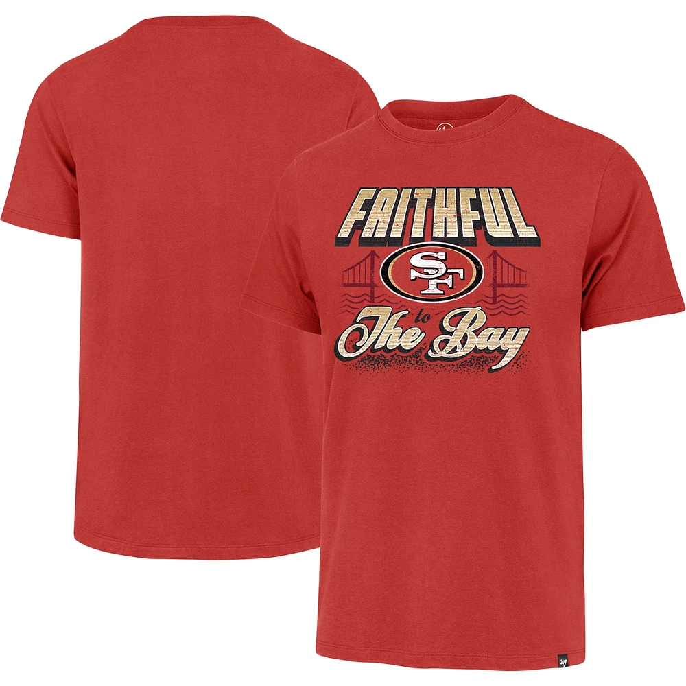 T-shirt pour homme '47 Scarlet San Francisco 49ers Faithful to the Bay Regional Franklin