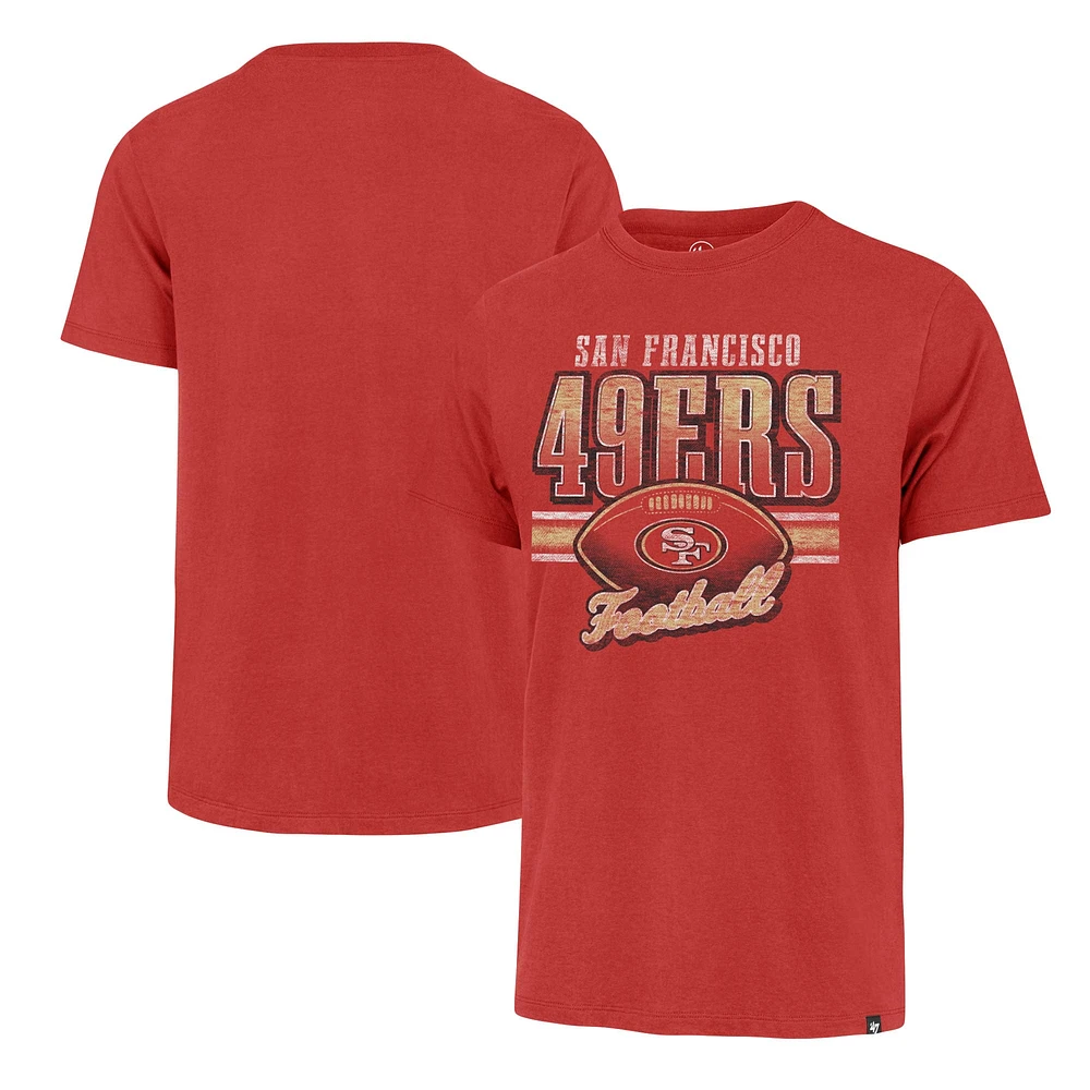 T-shirt Franklin '47 Scarlet San Francisco 49ers Last Call pour hommes