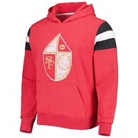 Men's '47 Scarlet San Francisco 49ers Legacy Premier Nico Pullover Hoodie