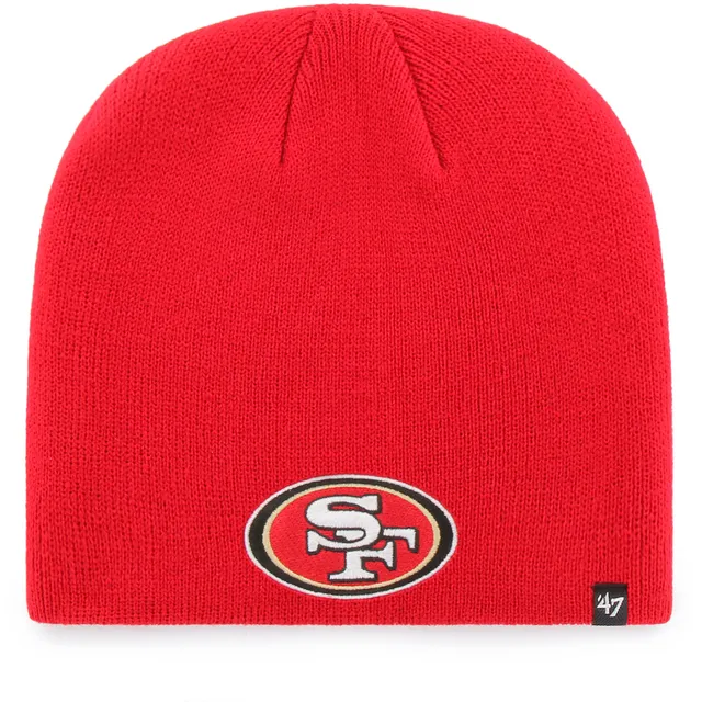 Men's '47 Black San Francisco 49ers Primary Logo Knit Beanie