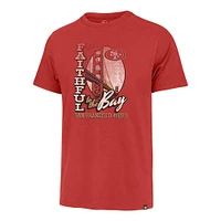 T-shirt régional Franklin '47 Scarlet San Francisco 49ers pour hommes