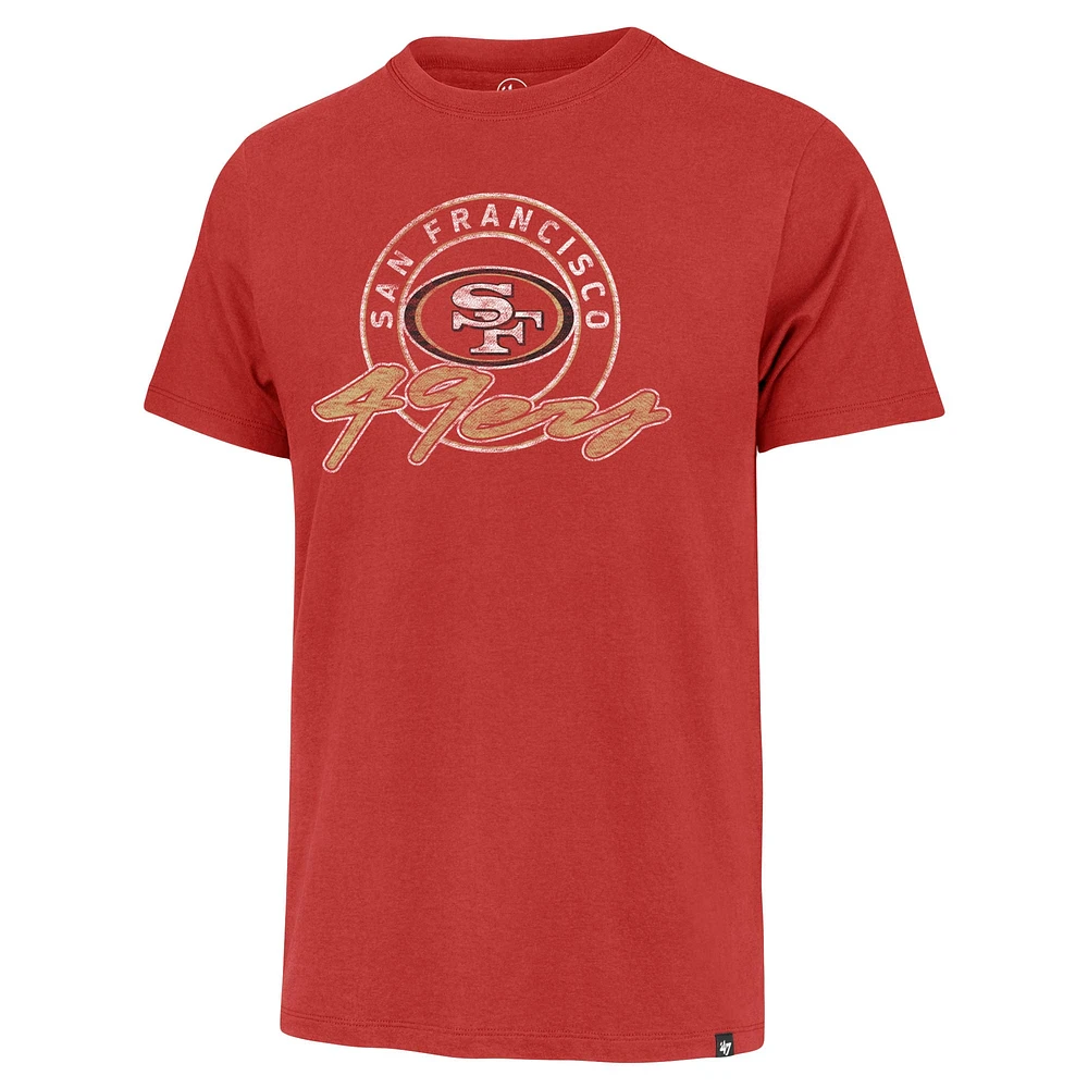 Men's '47 Scarlet San Francisco 49ers Ringtone Franklin T-Shirt