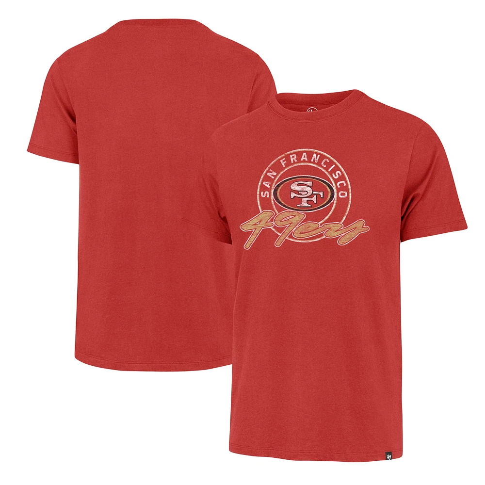 T-shirt Franklin '47 Scarlet San Francisco 49ers pour hommes