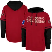 Men's Starter Scarlet San Francisco 49ers Draft Fleece Raglan