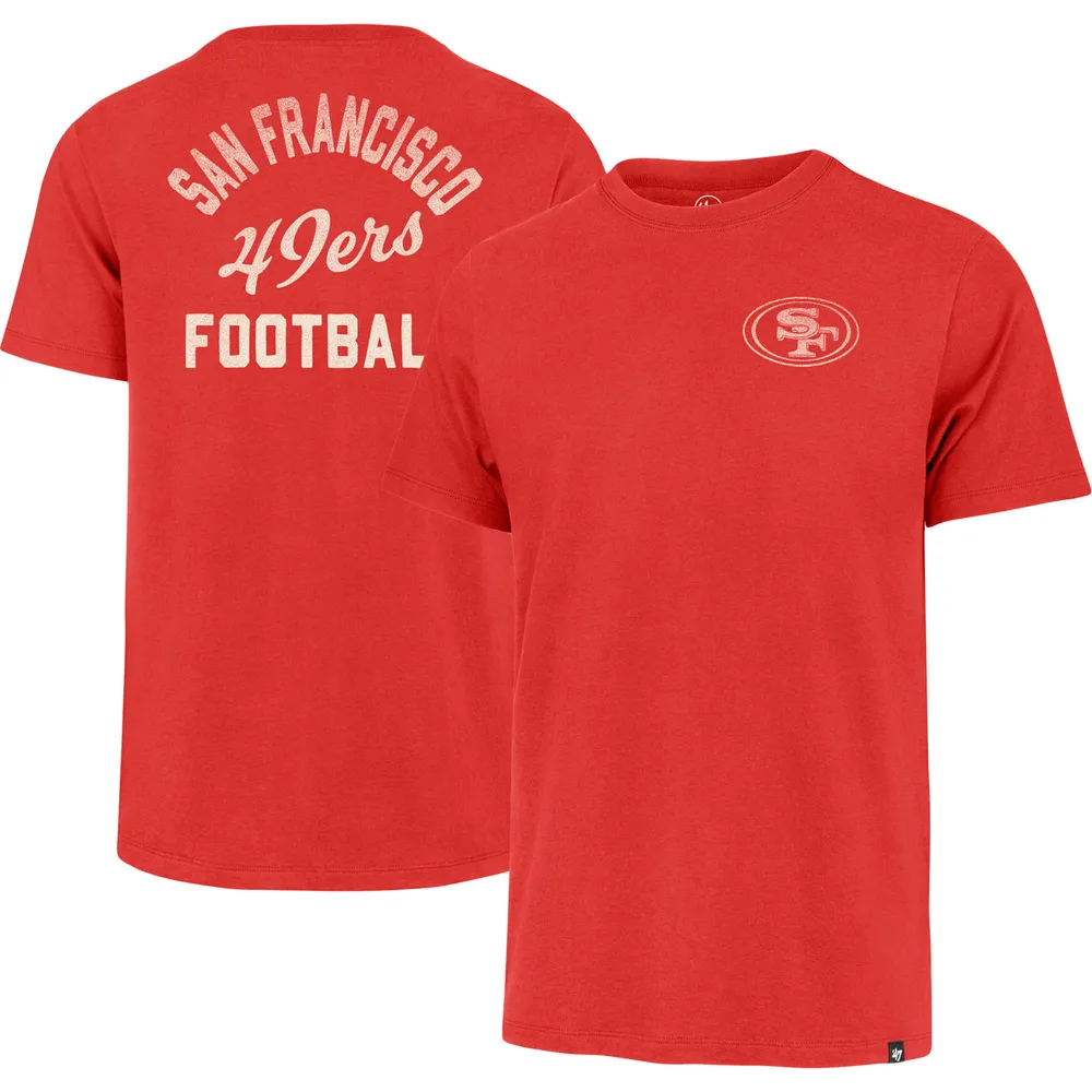 FANATICS Women's Fanatics Branded Scarlet San Francisco 49ers Wordmark Long  Sleeve V-Neck T-Shirt