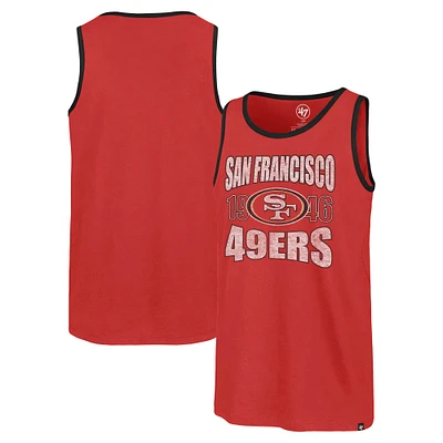 Men's '47 Scarlet San Francisco 49ers Upload Franklin Tank Top