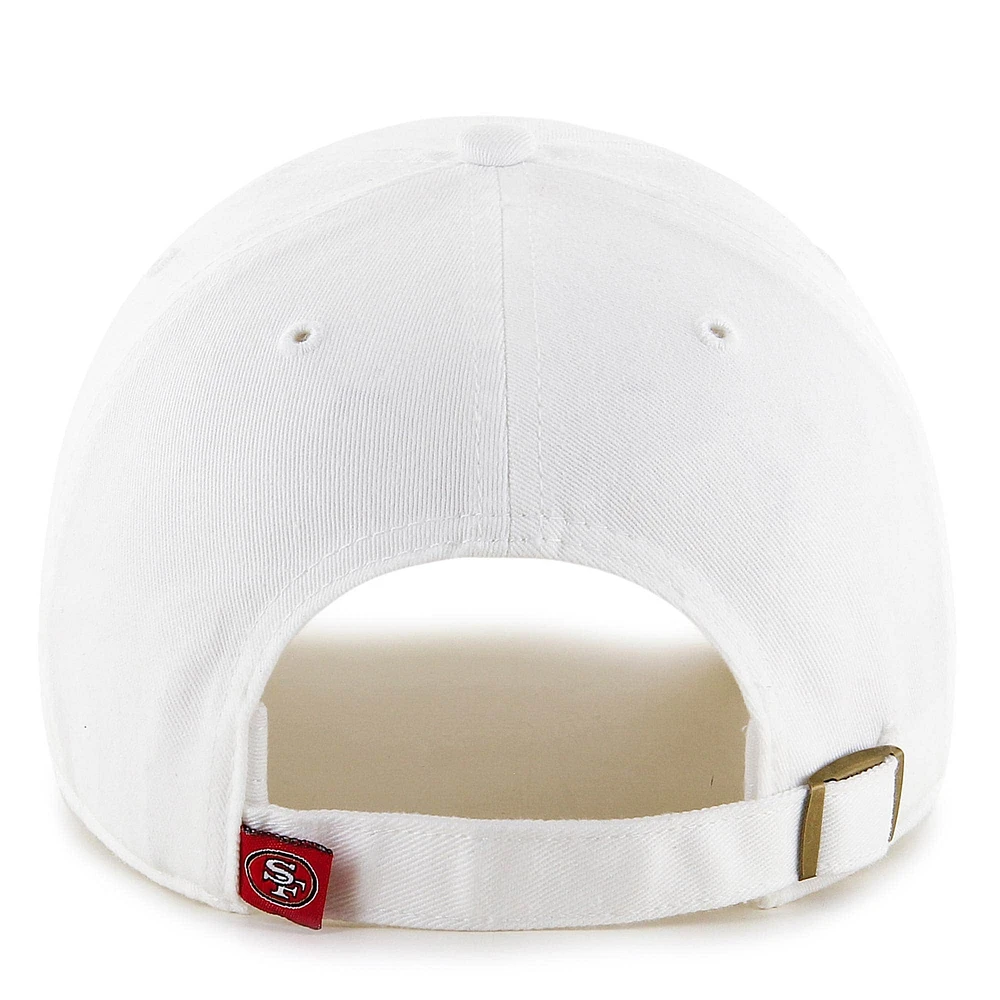 Casquette ajustable Clean Up '47 San Francisco 49ers blanche pour homme