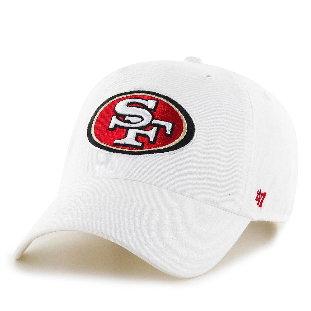 Casquette ajustable Clean Up '47 San Francisco 49ers blanche pour homme