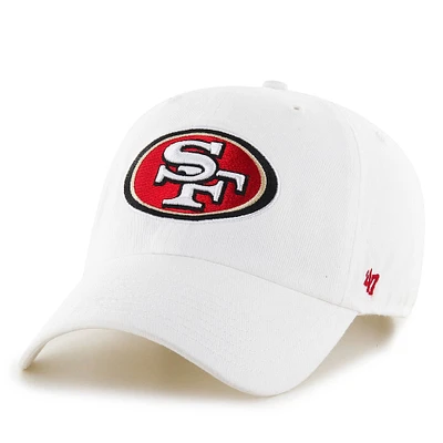 Casquette ajustable Clean Up '47 San Francisco 49ers blanche pour homme