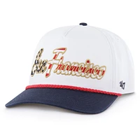 Casquette ajustable patriotique blanche San Francisco 49ers pour homme, modèle 1947