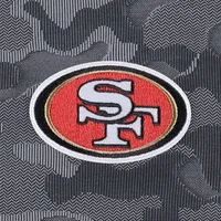 Sweat-shirt à fermeture éclair quart de tour Antigua Black San Francisco 49ers Brigade pour homme